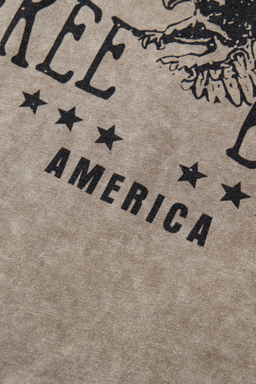 Parchment Mineral Washed Letter Graphic Top - HieuLuxe