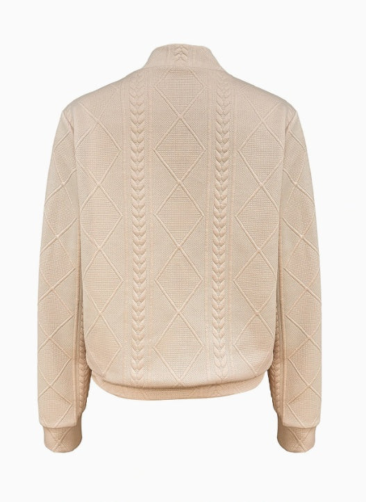 Women's Casual Zip-Up Bomber Jacket