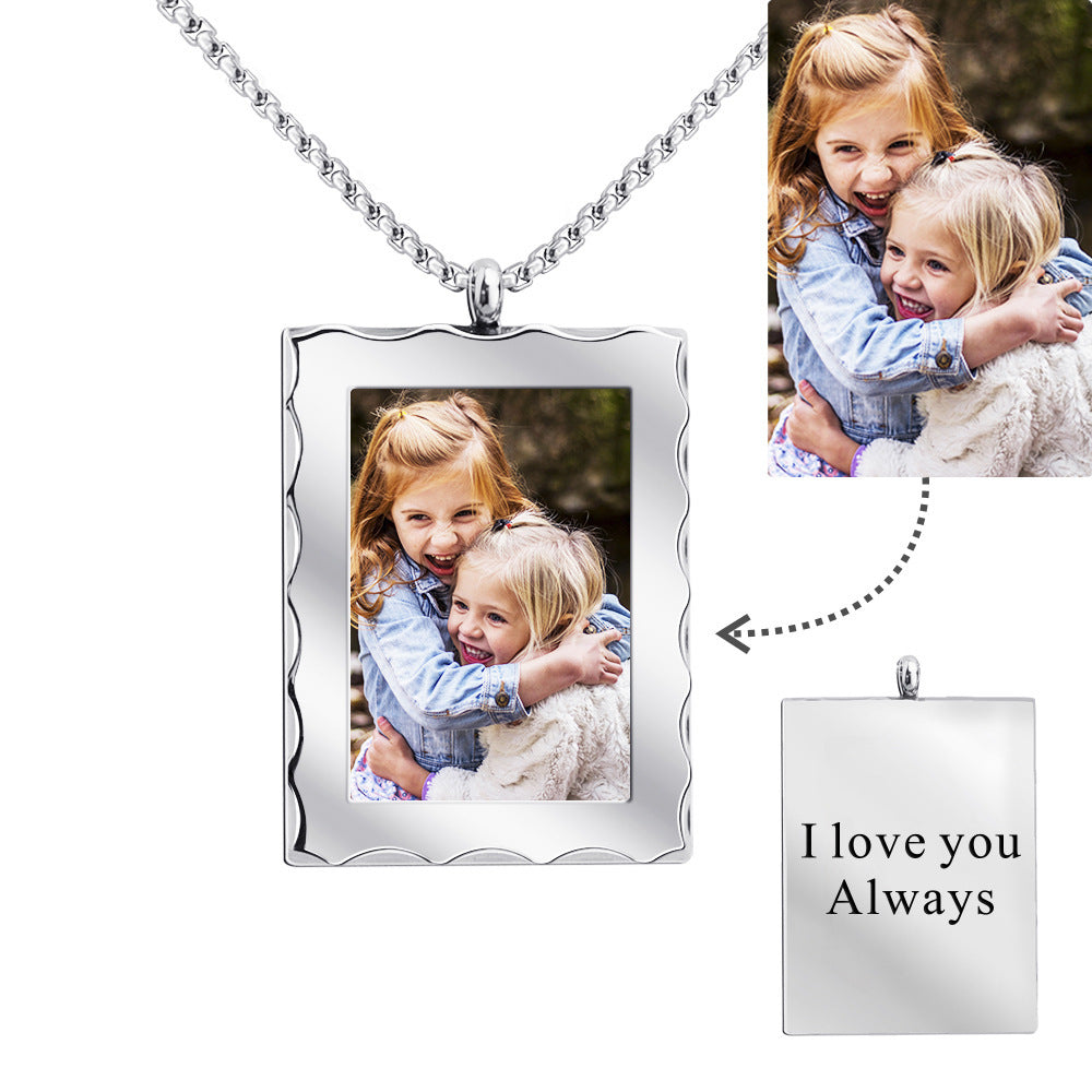 Personalized Gift Customized Photo Frame Necklace - HieuLuxe