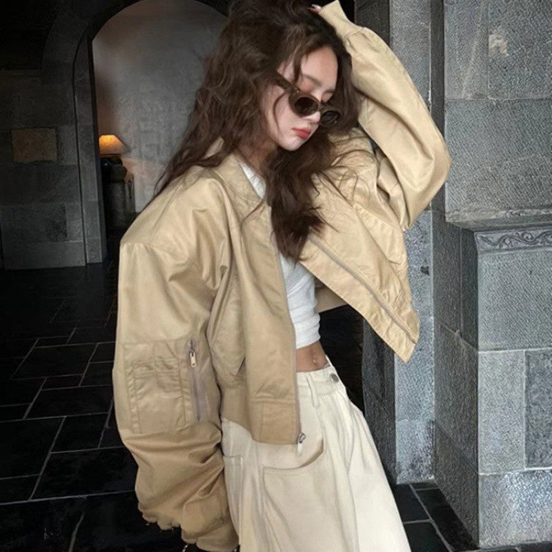 American Retro Bomber Jacket Baseball Uniform