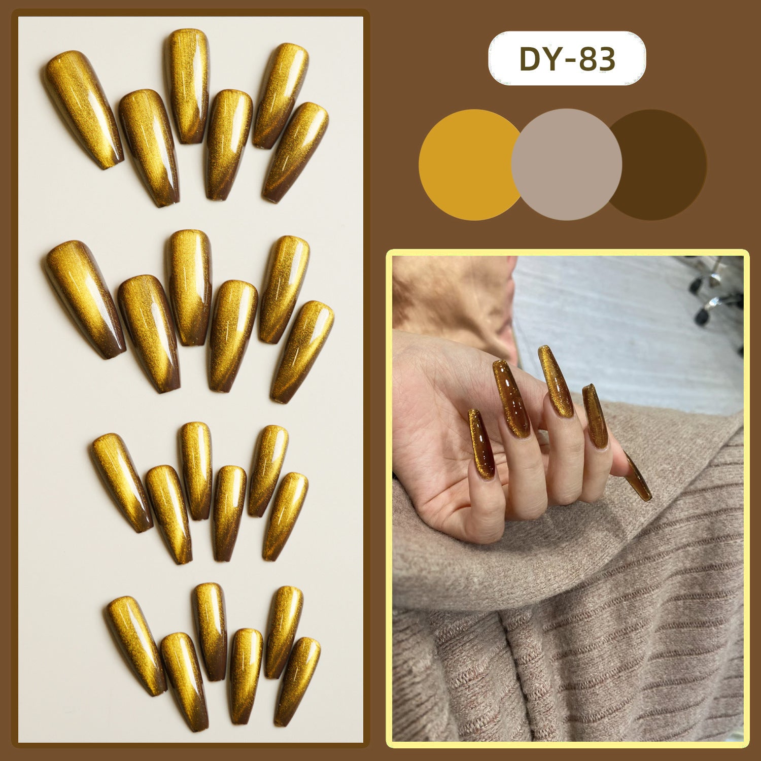 Gradient Finished Product Nail Tips - HieuLuxe