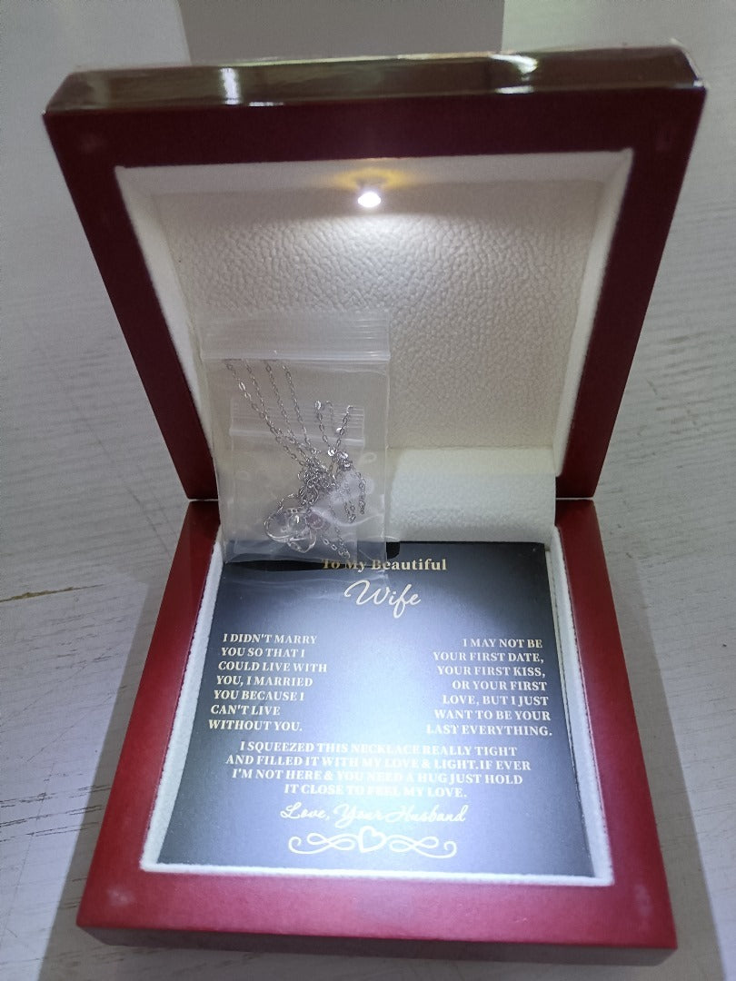 Full Diamond Silver Pendant Necklace Eternal Star Gift For Wife Holiday Gift - HieuLuxe