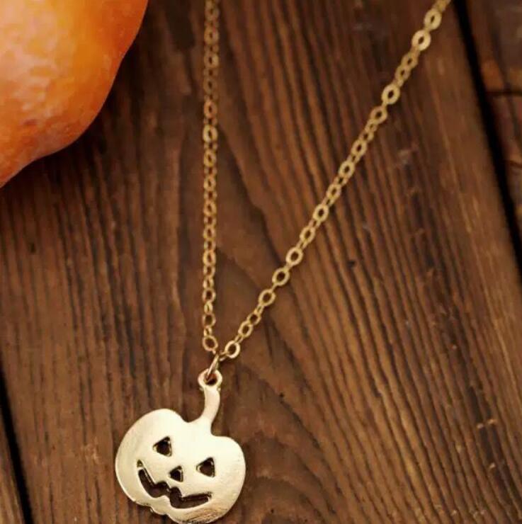 Halloween Small Pumpkin Clavicle Chain - HieuLuxe