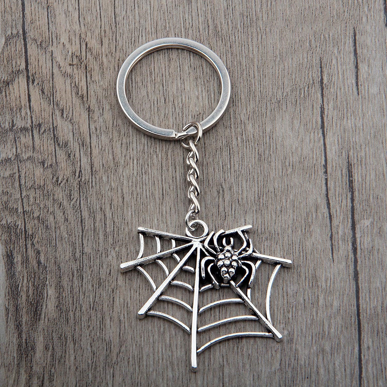 Europe And The United States Halloween Spider Web Shape Pendant Key Chain - HieuLuxe