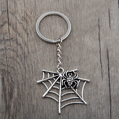 Europe And The United States Halloween Spider Web Shape Pendant Key Chain - HieuLuxe