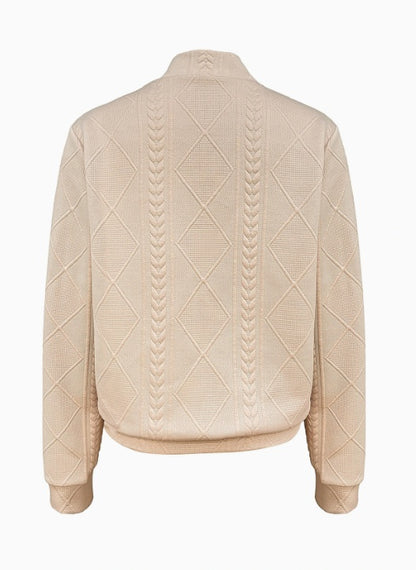 Women's Casual Zip-Up Bomber Jacket