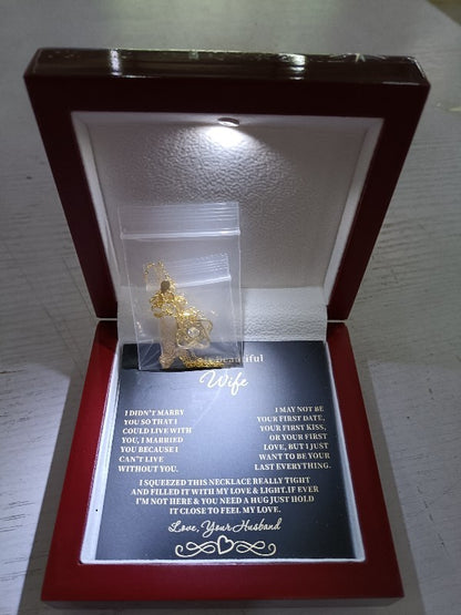 Full Diamond Silver Pendant Necklace Eternal Star Gift For Wife Holiday Gift - HieuLuxe