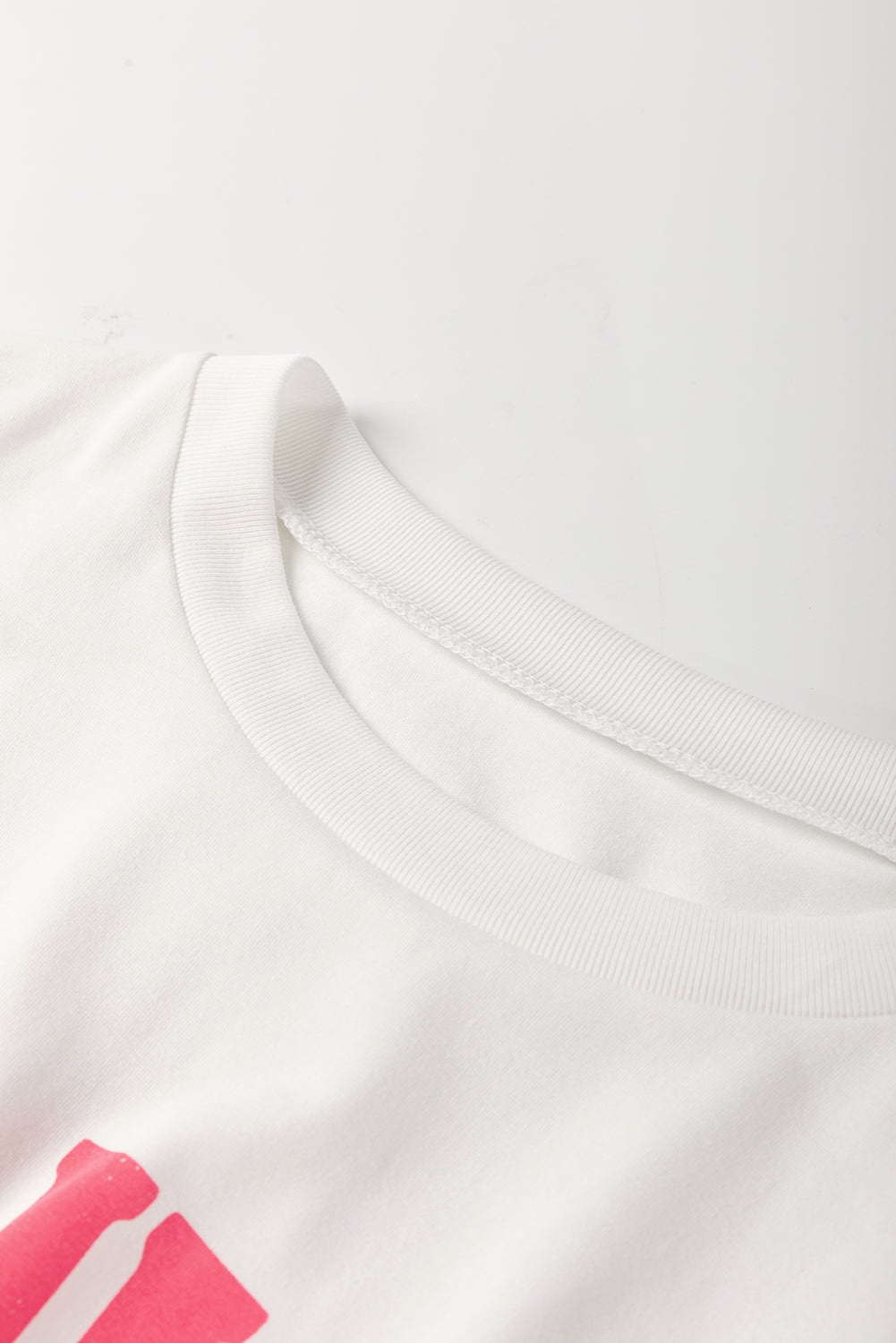 White FLOWER MARKET Letter Graphic T Shirt - HieuLuxe