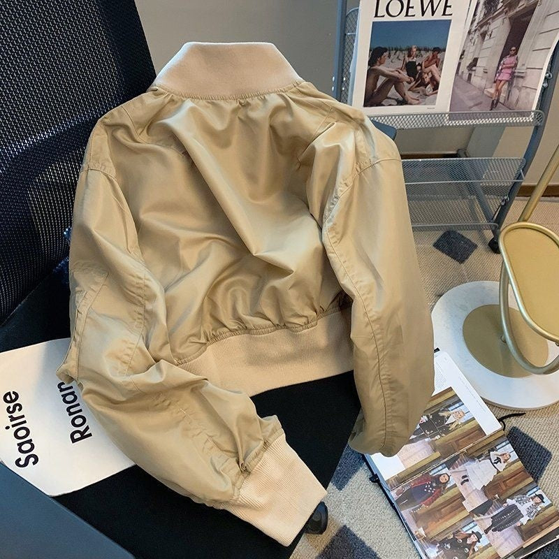 American Retro Bomber Jacket Baseball Uniform