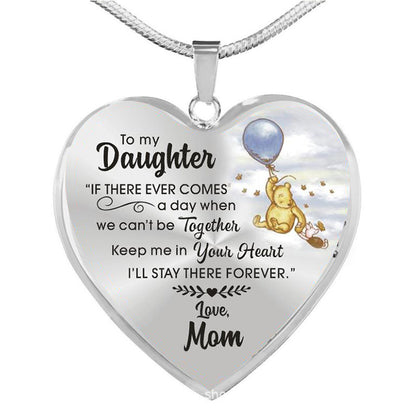 Cute To My Daughter Necklace Kawaii Bear Mom Dad and Baby Epoxy Necklace - HieuLuxe