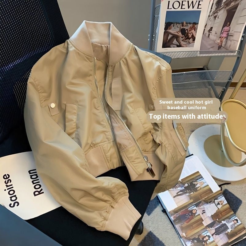 American Retro Bomber Jacket Baseball Uniform