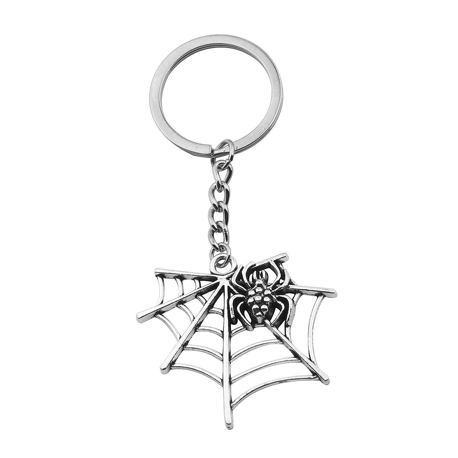 Europe And The United States Halloween Spider Web Shape Pendant Key Chain - HieuLuxe