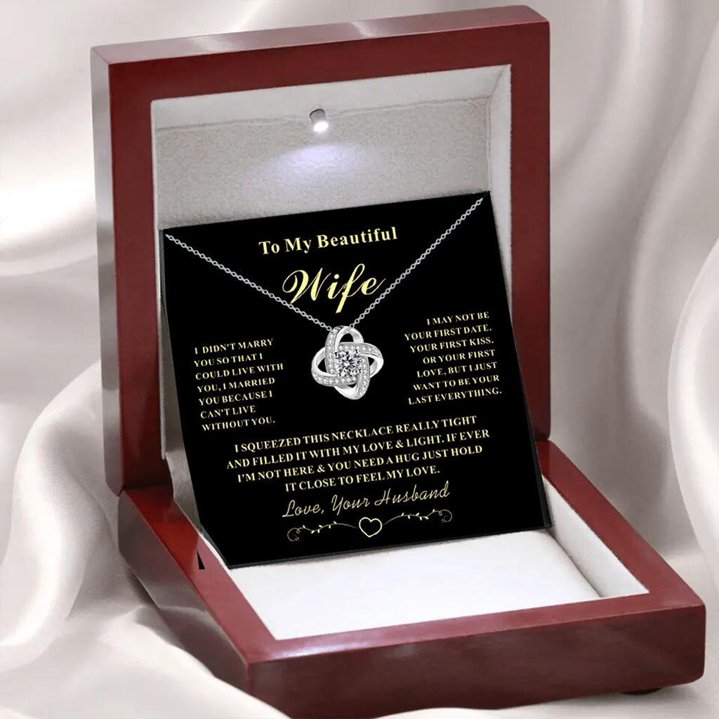 Full Diamond Silver Pendant Necklace Eternal Star Gift For Wife Holiday Gift - HieuLuxe