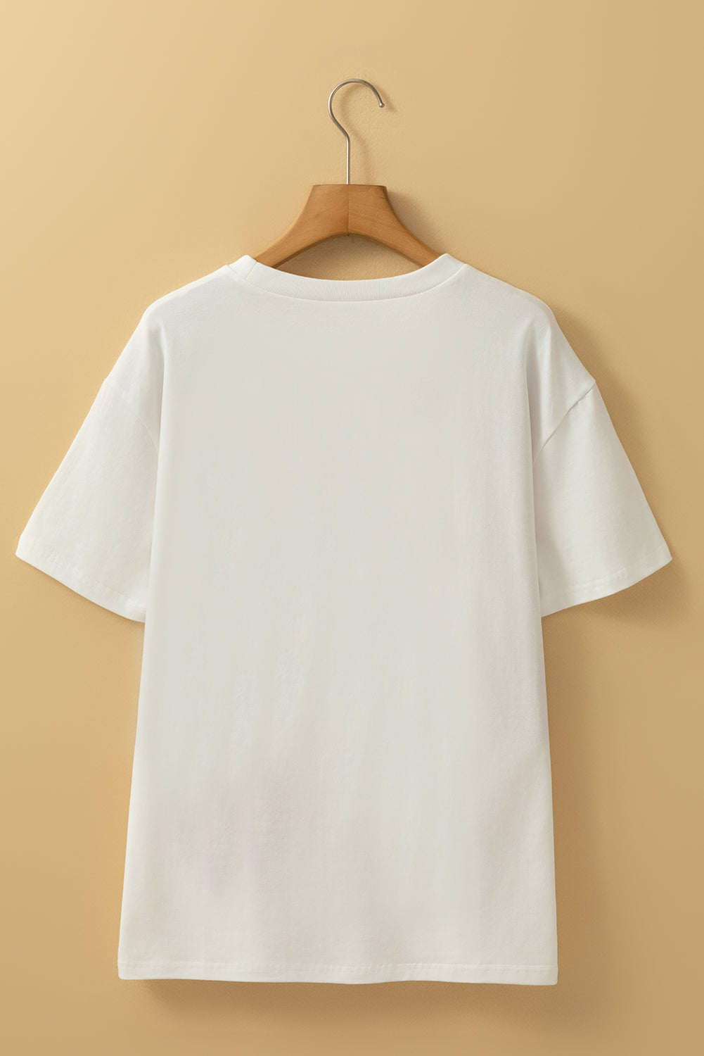 White FLOWER MARKET Letter Graphic T Shirt - HieuLuxe