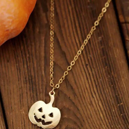 Halloween Small Pumpkin Clavicle Chain - HieuLuxe